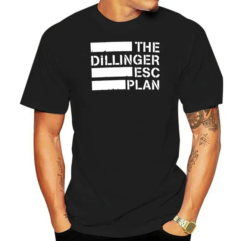 Sleeve Men Tshirt Fashion New The Dillinger Escape Plan Metal Band Men's Black T-shirt Size S