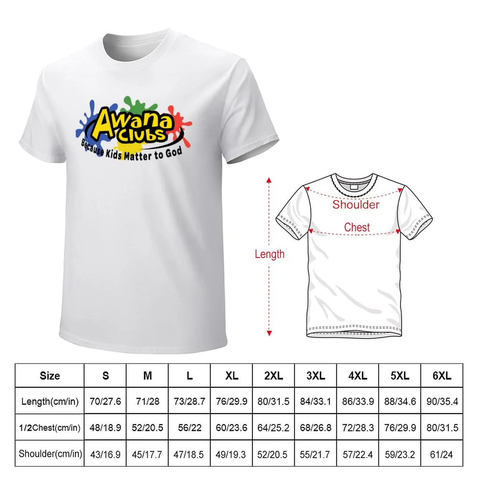 awana club T-shirt hippie clothes oversizeds men clothes