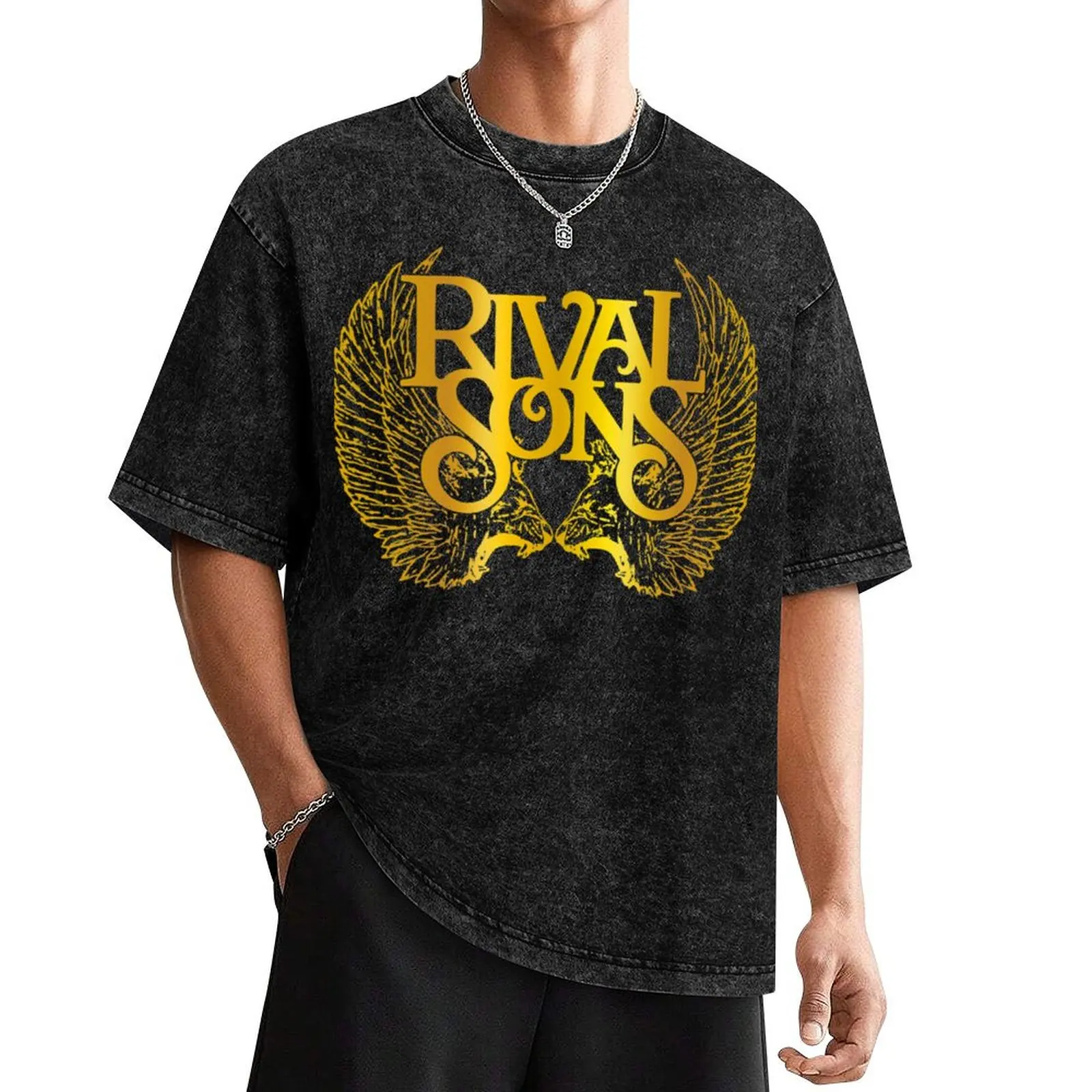 

RIVAL SONS T-Shirt essentie T-Shirt oversizeds cheap stuff anime clothes Luxury man t shirts for men graphic