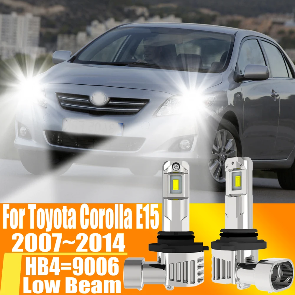 

2pcs HB4 9006 Led Headlight Fog Light Low Beam Car Bulb High Power Xenon White Diode Lamp 12v For Toyota Corolla E15 2007~2014