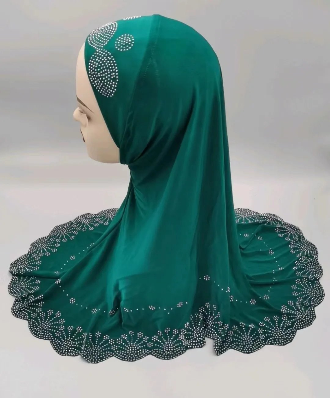 Sweethug Womens Muslim Amira Hijab Scarf Islamic Headscarf Long Shwals for Girls with diamond 2024