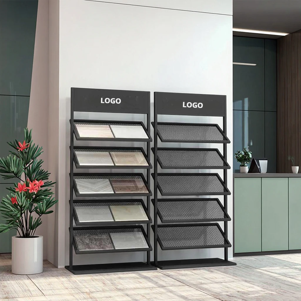 Modern Design Colorful Steel Multi-functional Grid Magazine & Album Rack Vertical Display Office School Commercial Furniture