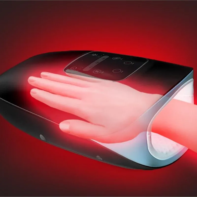 Hand massager finger joint numbness wrist palm meridian kneading electric mouse hand therapy hot compress instrument