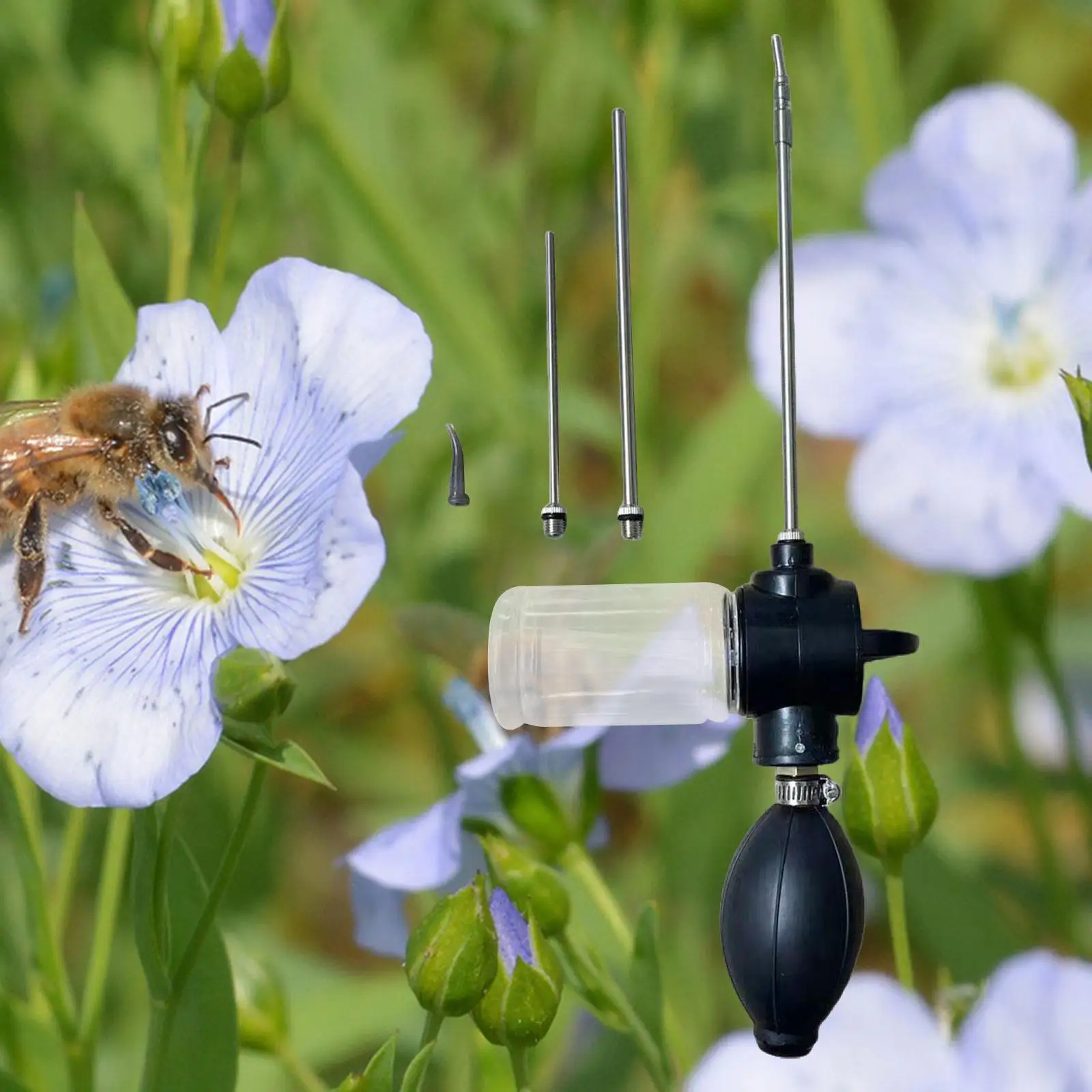 

Powder Duster Diatom Powder Dispensing with Different Nozzles Indoor Effective Powder Spray Bottle Garden Powder Sprayer