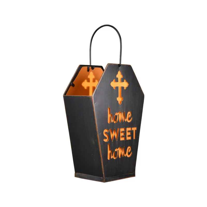 

Halloween Ghost Festival Windlight Party Holiday Decoration Metal Crafts Pendant Laser Engraving