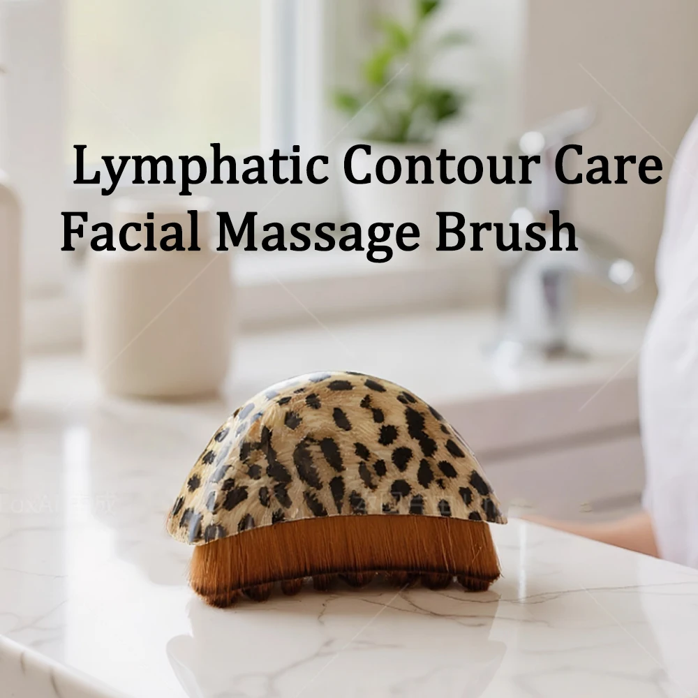 Escova Facial Contorno Linfático para Esculpir – Anti-Inchaço, Desintoxicação e Lifting, Melhora a Absorção da Luminosidade da Pele