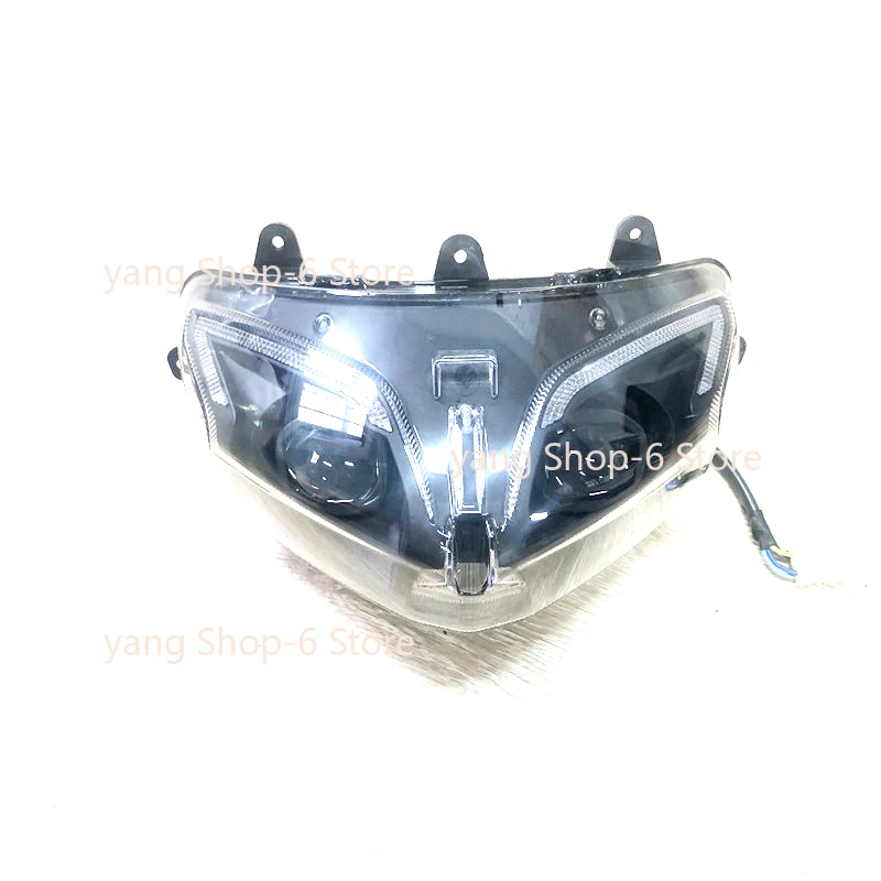 ل Benelli TRK251 اكسسوارات ل Benelli TRK 251 دراجة نارية المصباح المصابيح الأمامية أضواء الجبهة Seadlamp LED المنارة