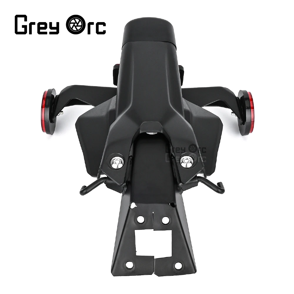 لوحة ترخيص واقي الطين الخلفي للدراجة النارية مع حامل مصباح الانعطاف LED لملحقات Kawasaki Z400 Ninja400 2018-2023