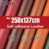 Self-adhesive Leather for Car Interior Repair Patches Large Size PVC Leather Fabric Stickers Carinterior Sofa Home Refurbishment