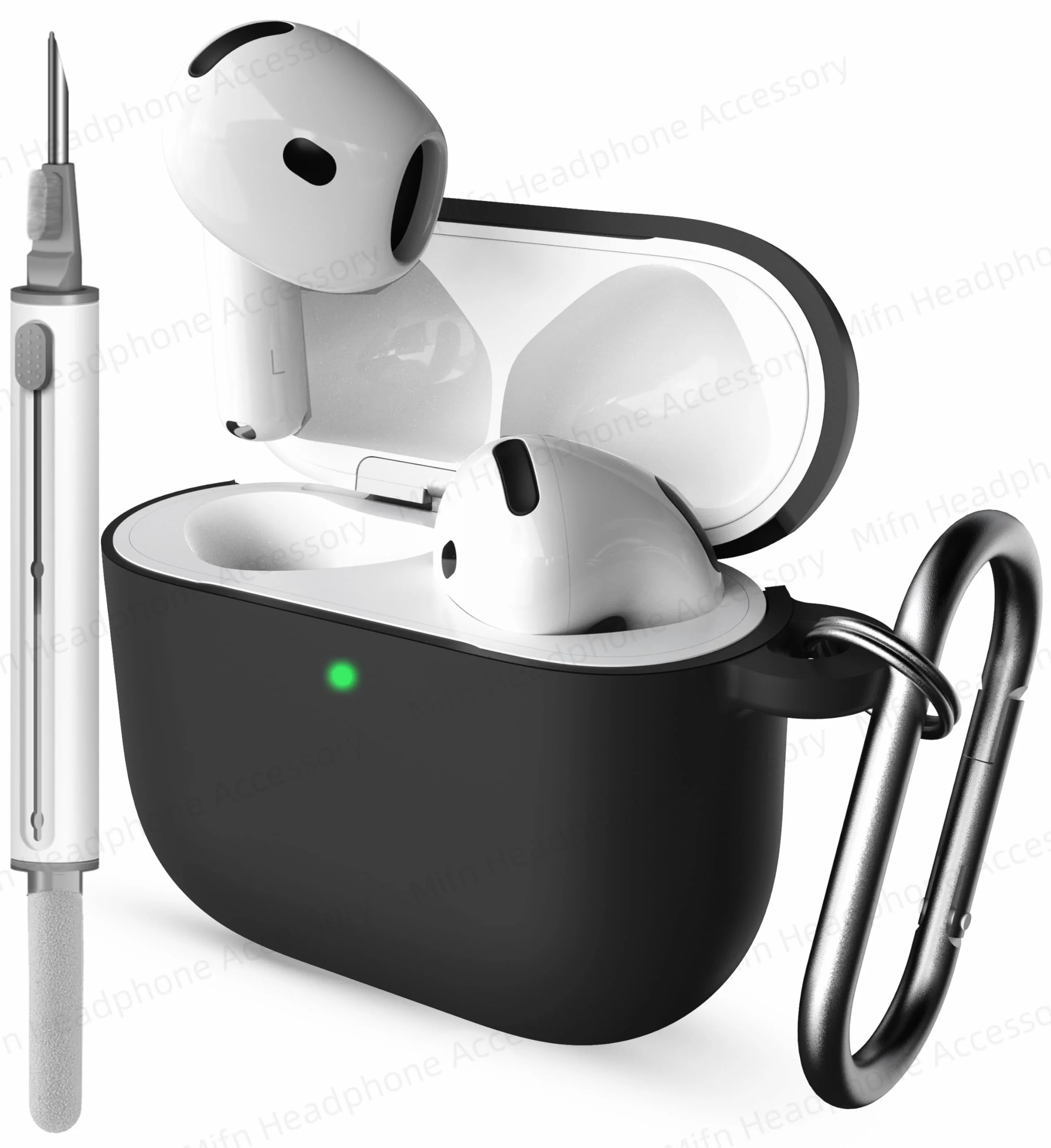 Casing earphone airpods apple, penutup pelindung silikon generasi ke-4 untuk Apple Airpods 4 baru 2024