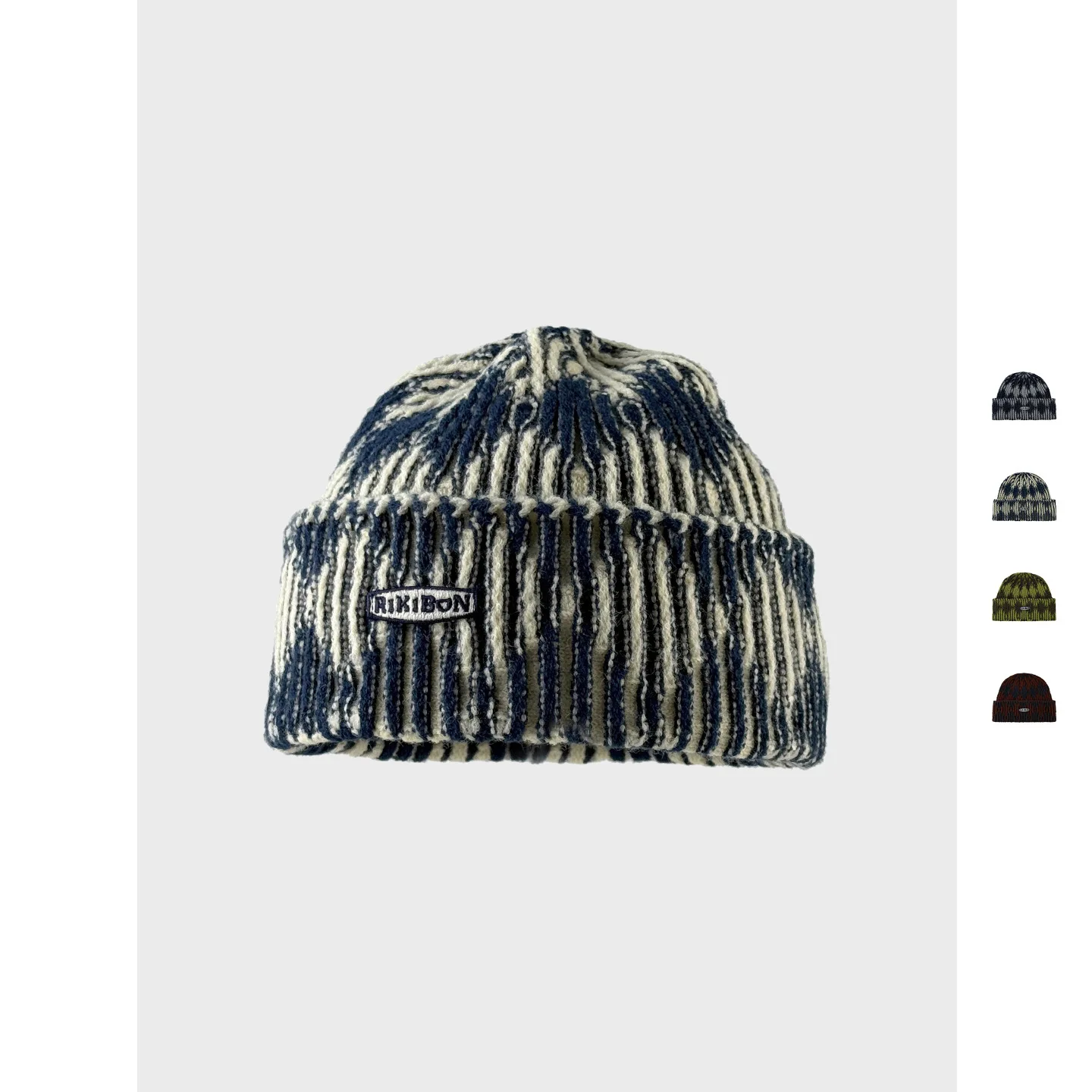 الرجعية اللون حجب عمودي مخطط نشمر محبوك قبعات للرجال والنساء قصيرة الدافئة والباردة واقية البلوز قبعات صوفية