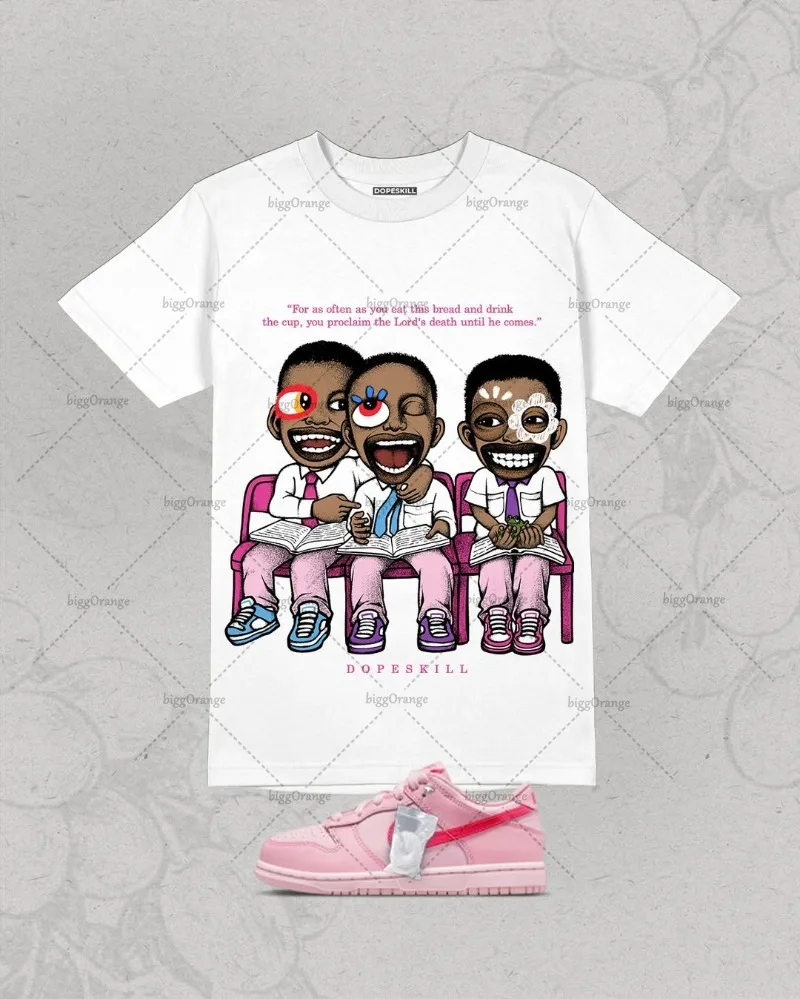 

Y2k cartoon men short sleeved fashionable casual streetwear hip-hop top shirt trendy retro Harajuku couple oversized T-shirt