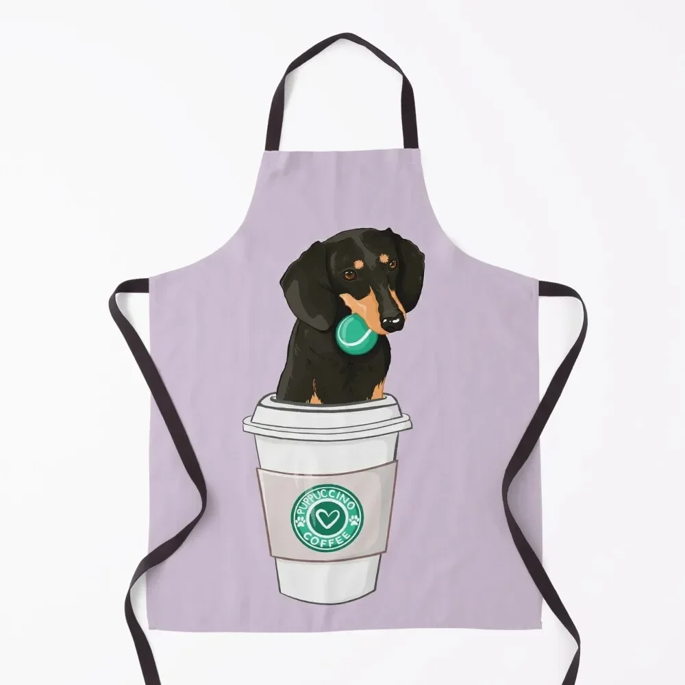 

DACHSHUND IN A CUP! Apron useful gadgets for home Funny Women's Dresses carpenter Apron