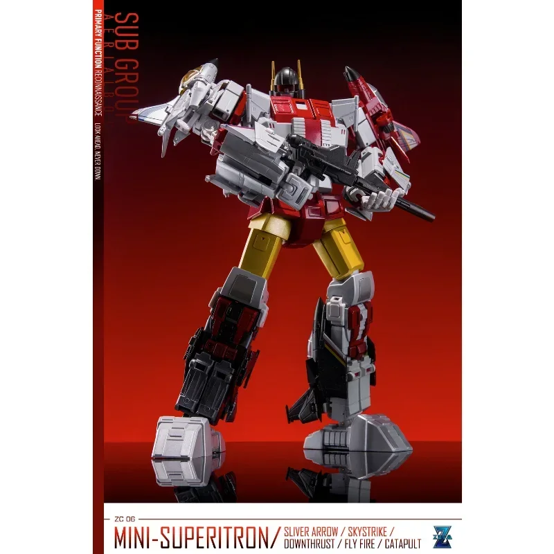 Trasformazione ZETA Toys ZC06 ZC-06 Superion Silverbolt Slingshot Skydive Airraid Fireflight piccola proporzione Set completo