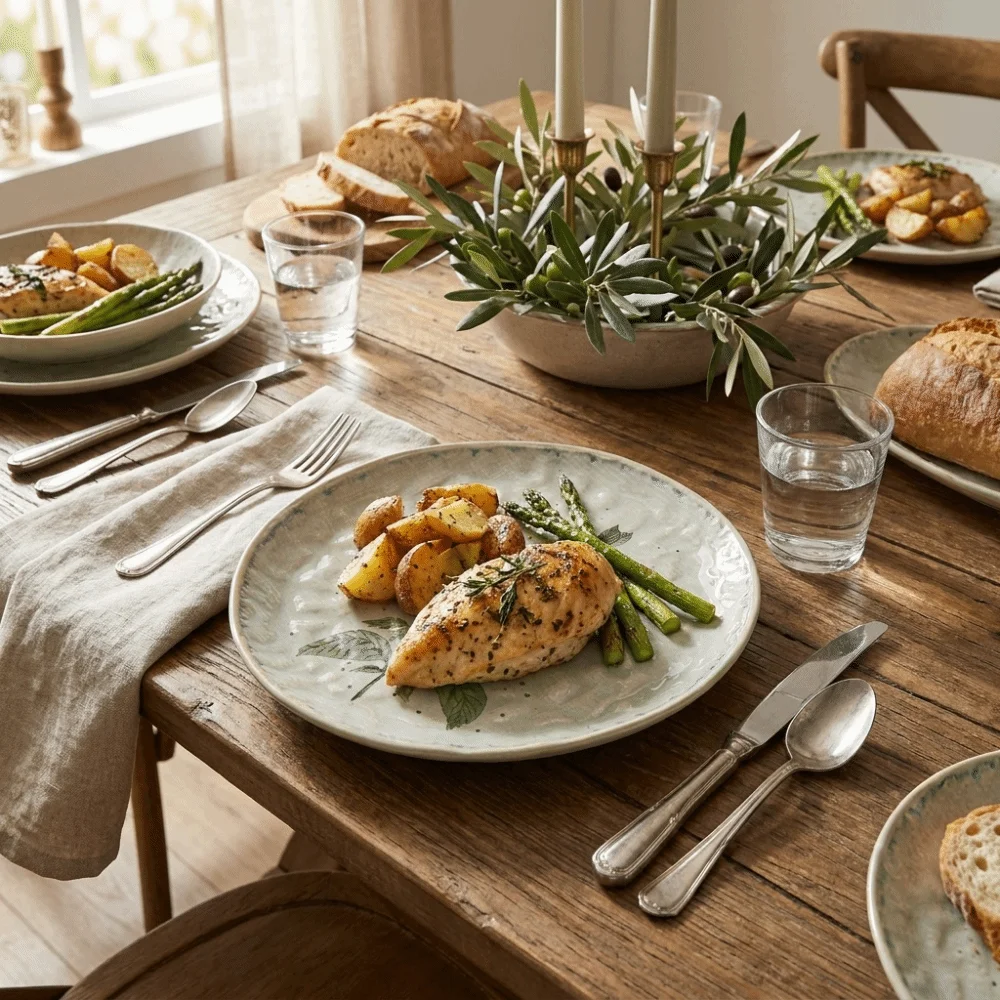 Tableware Water Ripple Ceramic Dinner Plates Round Stackable Dessert Plate Microwave Safe Fruit Plate Picnic