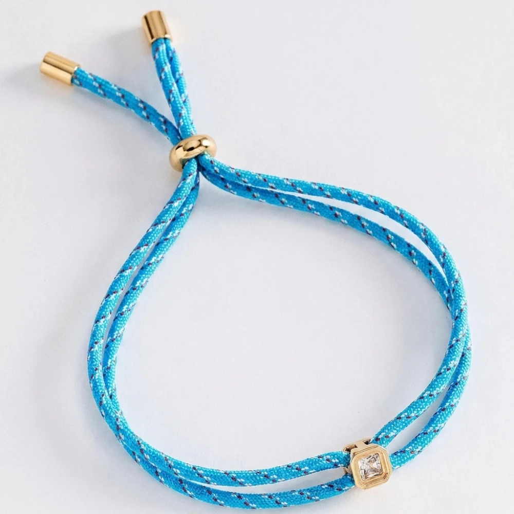 Neue Nischen-Mode Exquisite Doppelseil-Geknotete Zirkon-Style DIY Halskette Armband Schmuck – Detail 4
