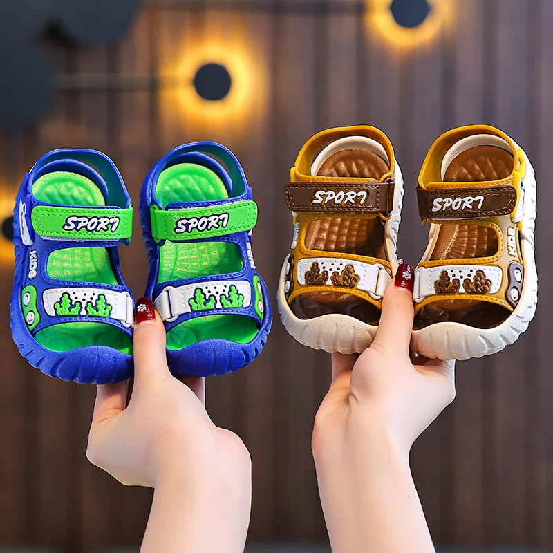 

Fashion Girls' Shoes Summer New Kids Sandals Soft Soled Boys' Shoe Anti Slip Child Beach Shoes Simple Girl Sandals