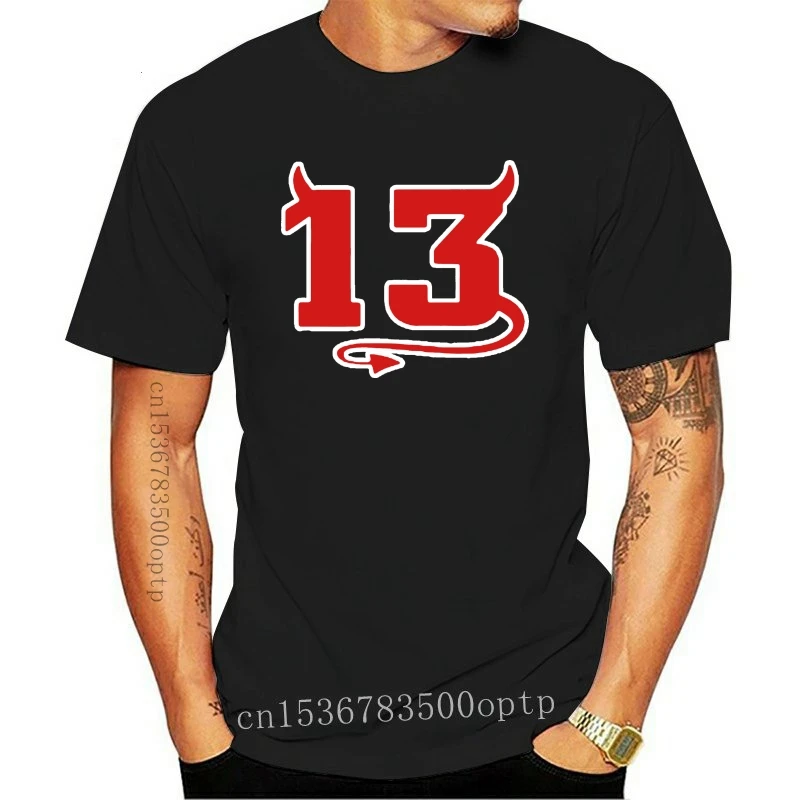 New Funny Men t shirt Women novelty tshirt Black Lucky Devil 13 Men LIMTED EDITION cool T-Shirt-1003A