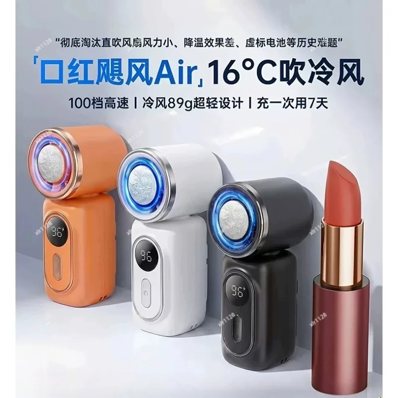 Portable Cooling Clip Fan 180° Rotatable Ice Compress Low Noise Rechargeable Neck Fan Long Lasting Outdoor Cooler