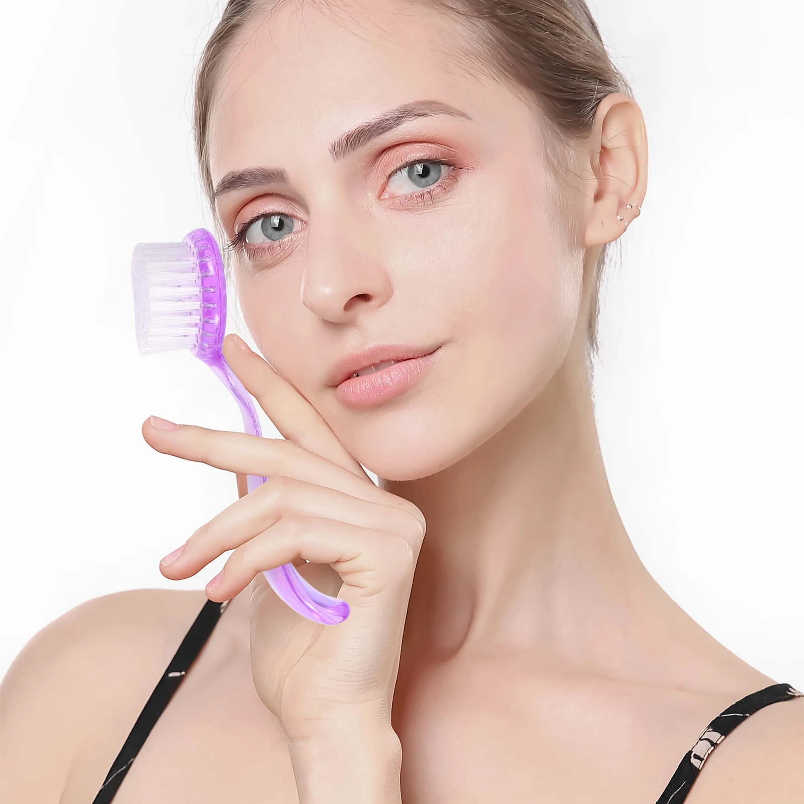 

6 Pcs Nail Brush Facial Exfoliator Tool Exfoliating Face Wash Scrubber Manual Cleansing Brushes