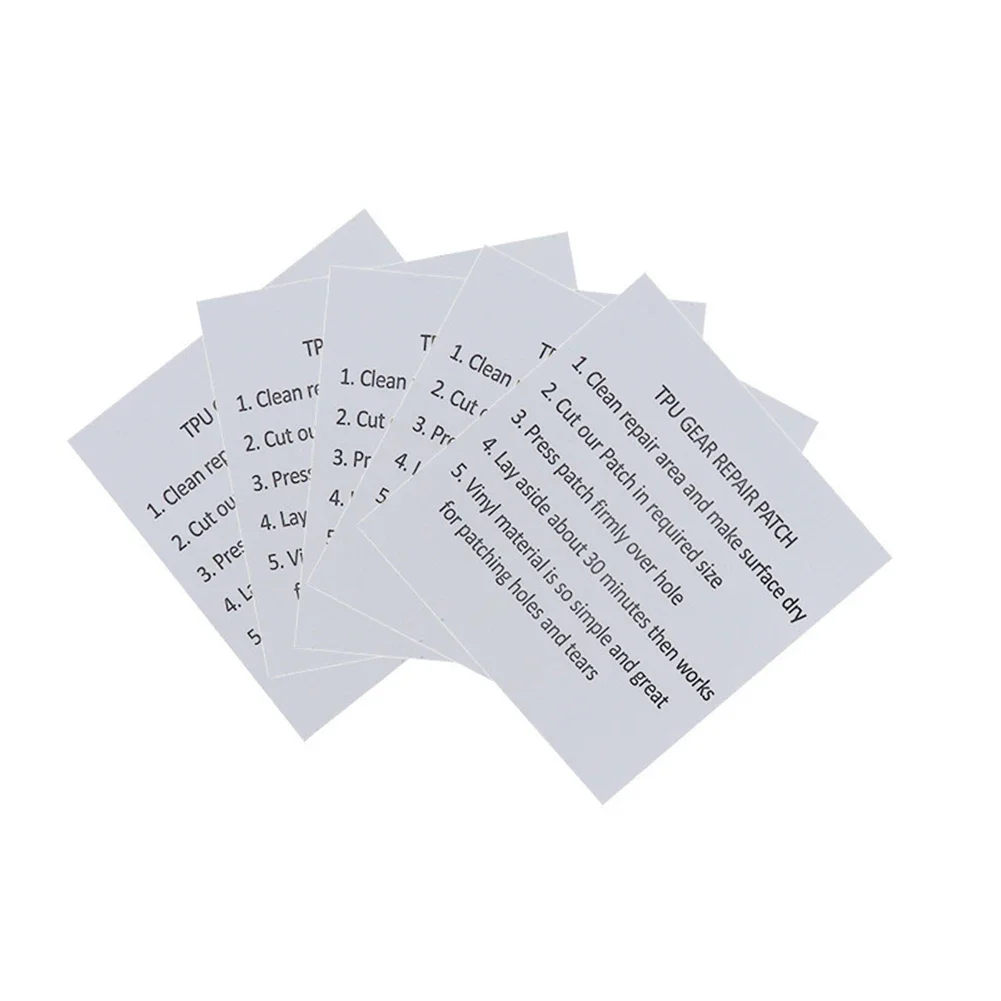 

5/10pcs Self-Adhesive Repair Tent Patch Tape Stickers Transparent For Pool Tent Air Beds Trampolines Inflatable Sofas Camping