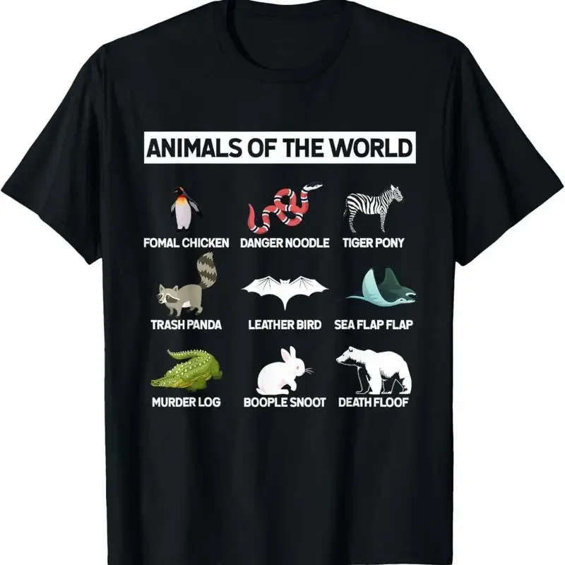 Funny Animals Of The World s For Animal Wild Lovers T Shirt