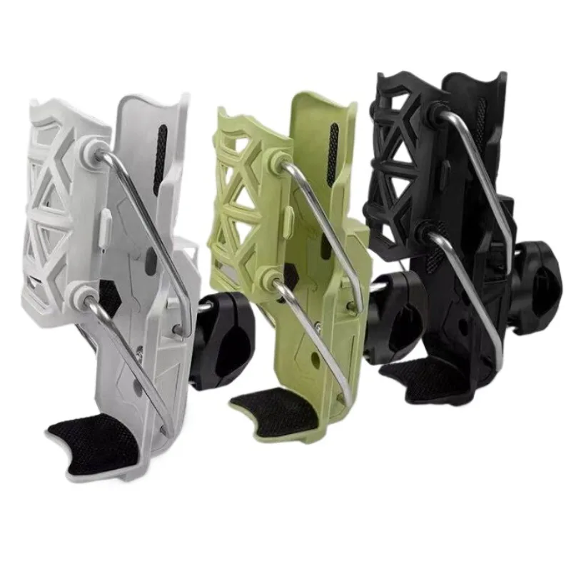 Motorcycle water cup holder, electric vehicle scooter, universal kettle holder, non-punching rotating cup holder