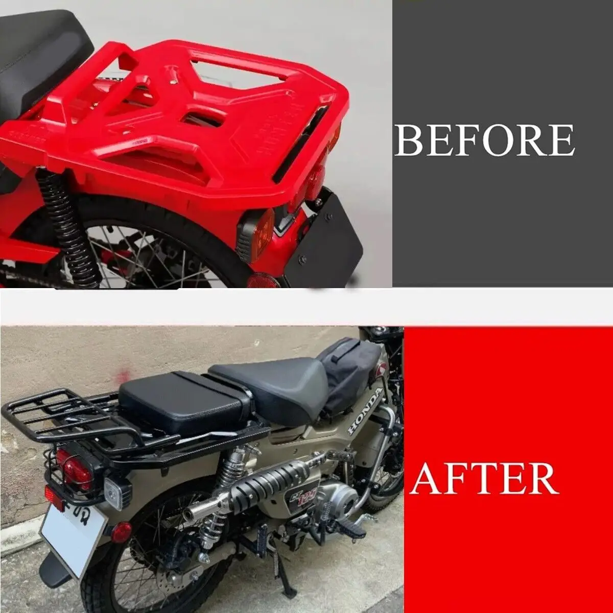 

Cushion Saddle Seat Pad Motorcycle Rear Passenger Black Cushion Saddle Seat Pad FOR HONDA CT125 TRAIL 125 Hunter Cab 2020-2024