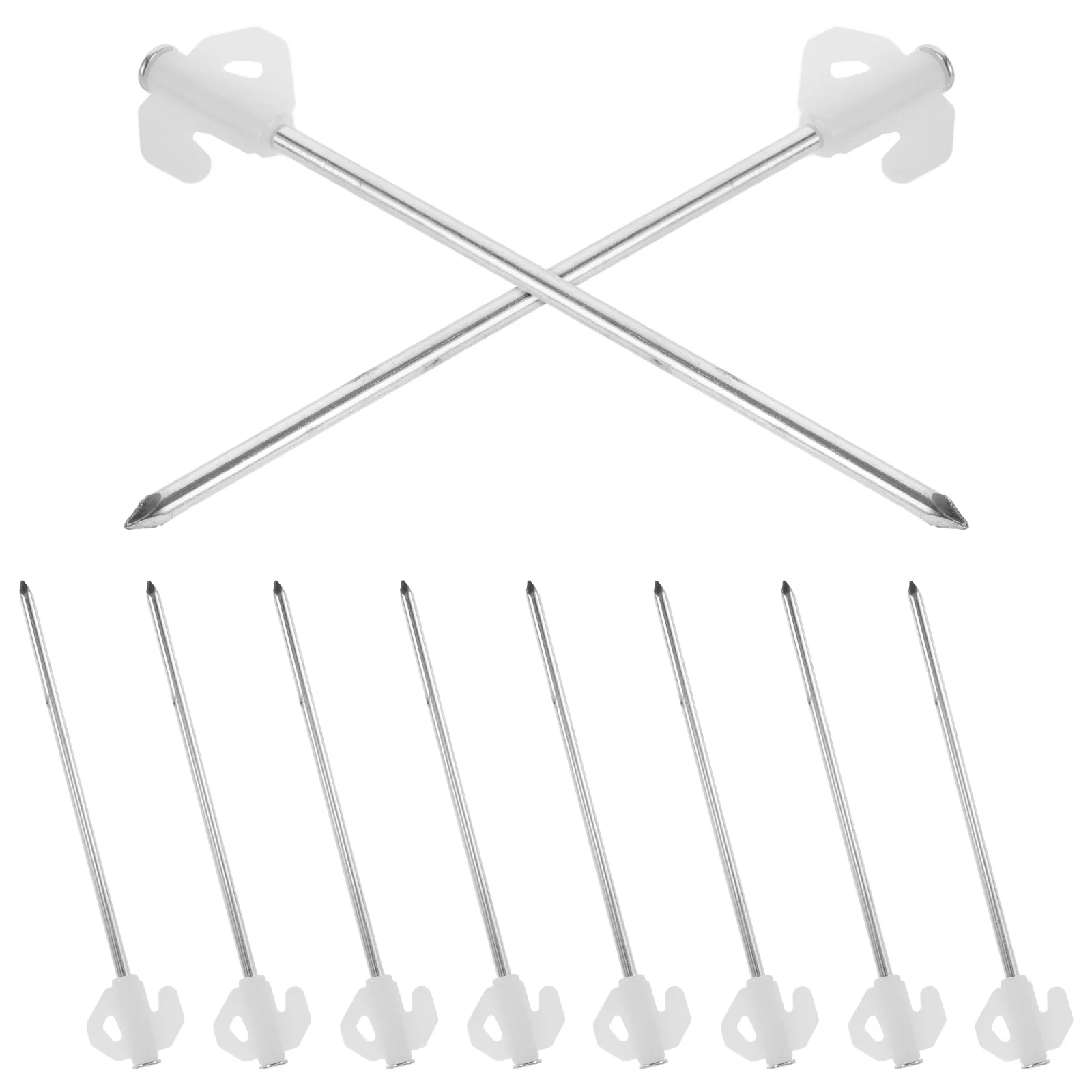 

10pcs Night Pegs Durable Steel Stakes for Camping Beach Sand Ground Heavy Tent Pegs Or Tent Stakes Duty Outdoor