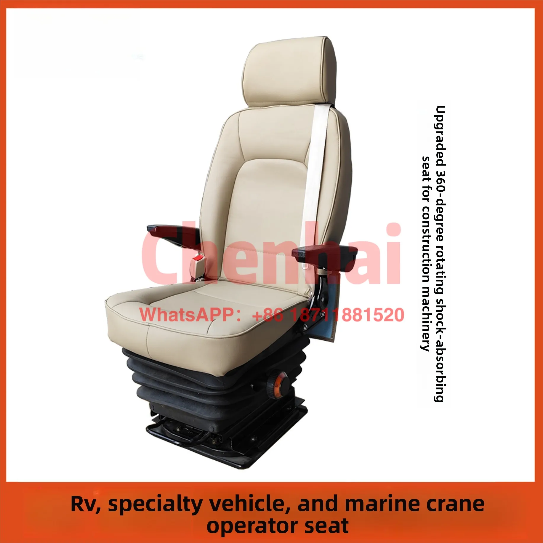 Customized Height Adjustable Mechanical Shock Absorption Seat Angle Adjustable Construction Machinery Agricultural Machinery Min