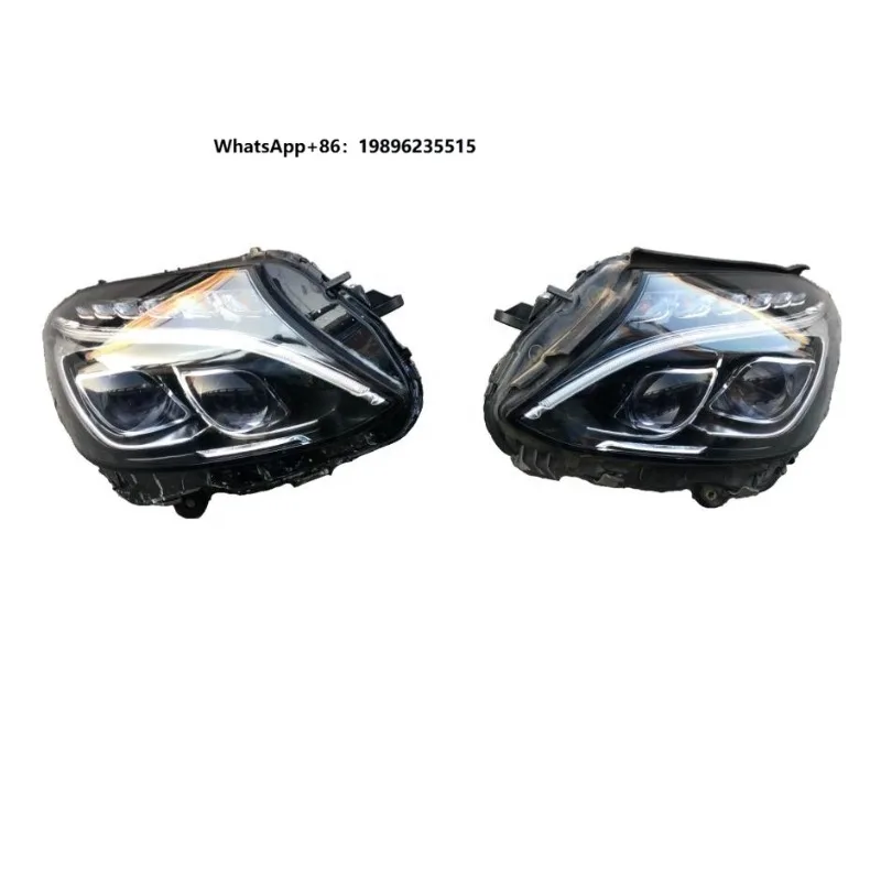 Classic Hot Selling C-class W205 C63S Front Large Headlight LED Double Eye Steering Daily Running Light for