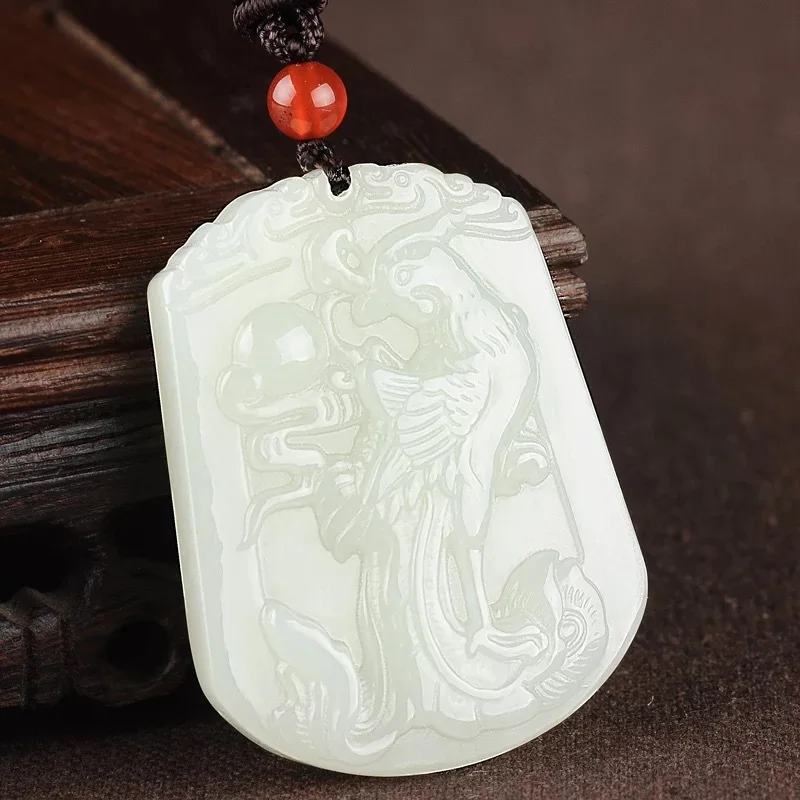 Hetian Jade Pair Zodiac And Natural pendant