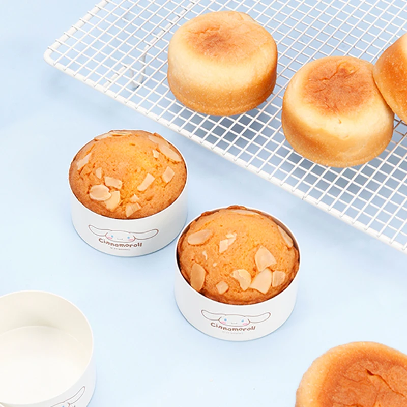 1pc/4pcs Cinnamoroll Mini Round Cake Mould, 3inch CHEFMADE White Non-stick Baking Mold For Oven And Air Frye