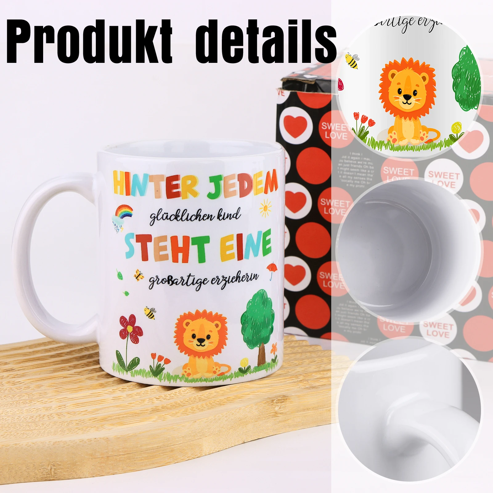 1 Piece Teacher Mug Coffee Cup White Ceramic Coffee Mug Thank You Farewell Gift For Educator For Nursery Nursery Childminder Nur