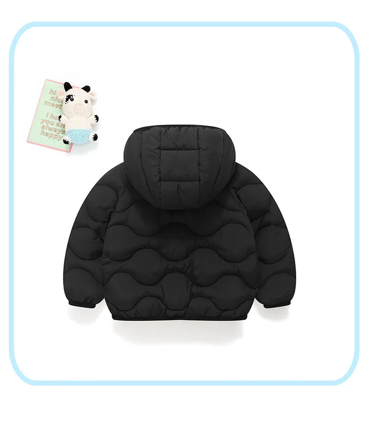 Winterjacke für Mädchen, gefütterte Brotjacke, Kapuzenjacke für Jungen, weiche, bequeme Streetwear für Kinder, Alltagskleidung für die Schule, lässige Kinderbekleidung. – Detail 13