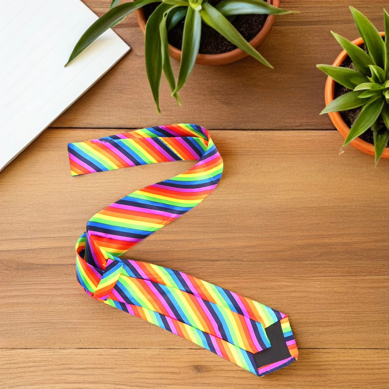 1 قطعة ربطة العنق الطباعة قوس قزح 5 سنتيمتر عرض دائم زي التعادل مريحة عادية مهرجان الحفلات ملحق ربطة العنق #6