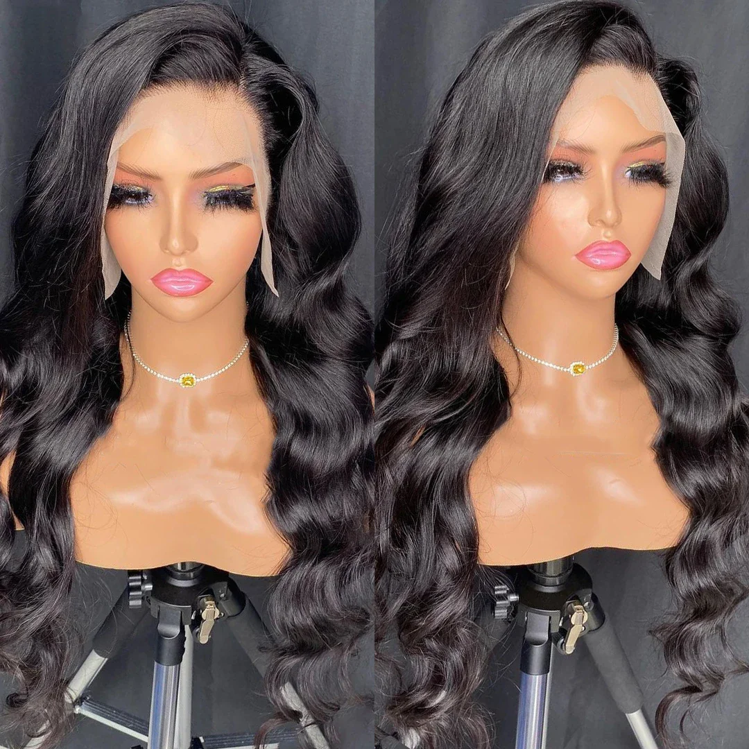 13x4 13x6 HD Body Wave Lace Front Wig Pre Plucked Loose Wave Lace Frontal Wig 100% Human Hair 4x4 Lace Wig For Black Women