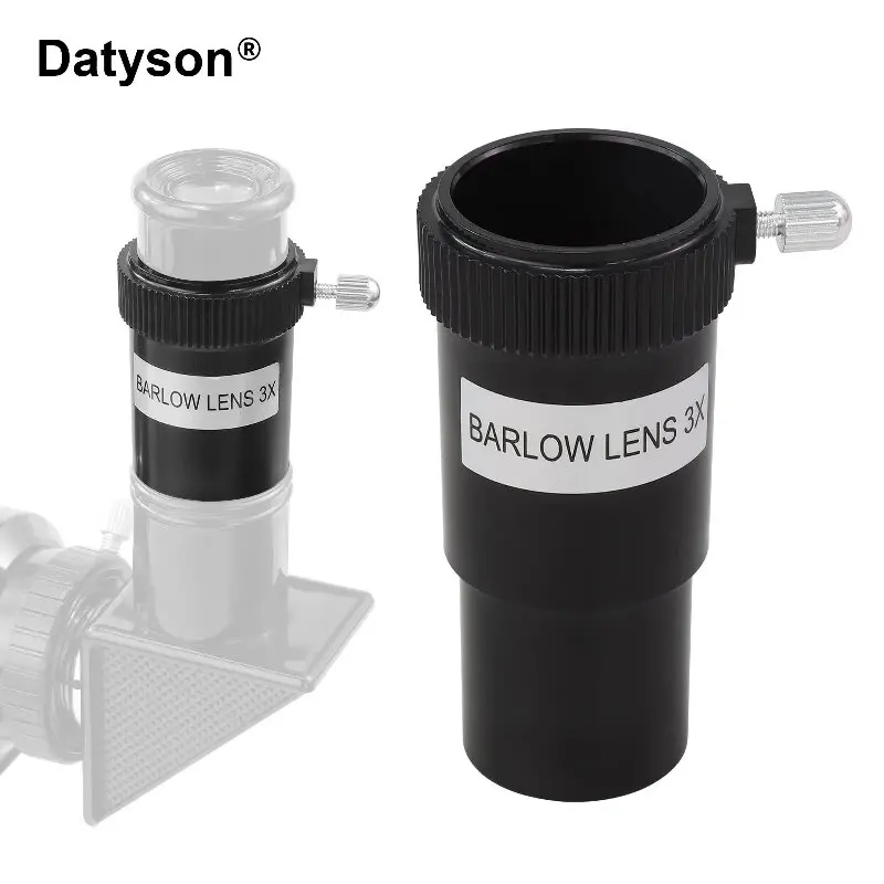 Lente Barlow Datyson de 0.965 Pulgadas 3X, Lente de Alta Definición, Lente de Ampliación para Telescopio Astronómico, Accesorios para Telescopio