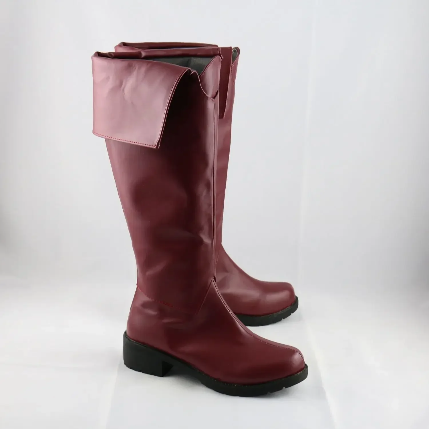 Fyodor D Cosplay Shoes Anime Bungo Stray Dogs Cosplay Prop PU Leather Shoes Halloween Carnival Boots Custom Made