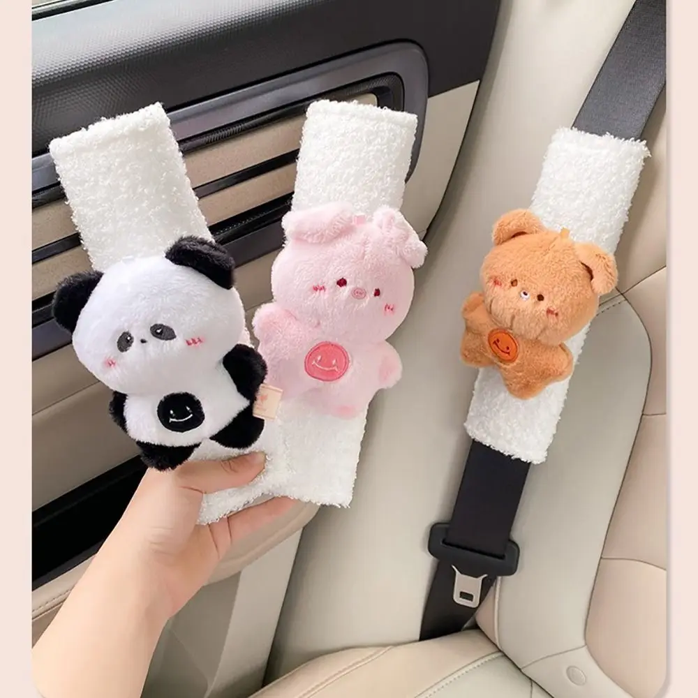 Plush Car Seat Belt Pads Universal Shoulder Protector Car Seat Belt Cover Auto Interior Accessories Car Safety Belt Shoulder Pad