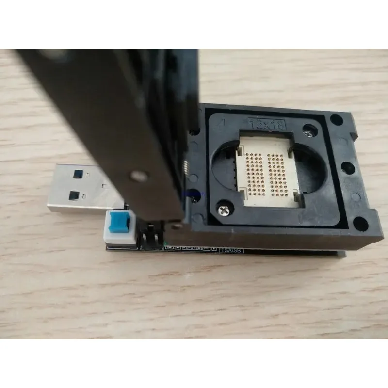 Flash Memory Programming Test Fixture - IS903-Based USB Test Rack for TSOP/BGA NAND Chips