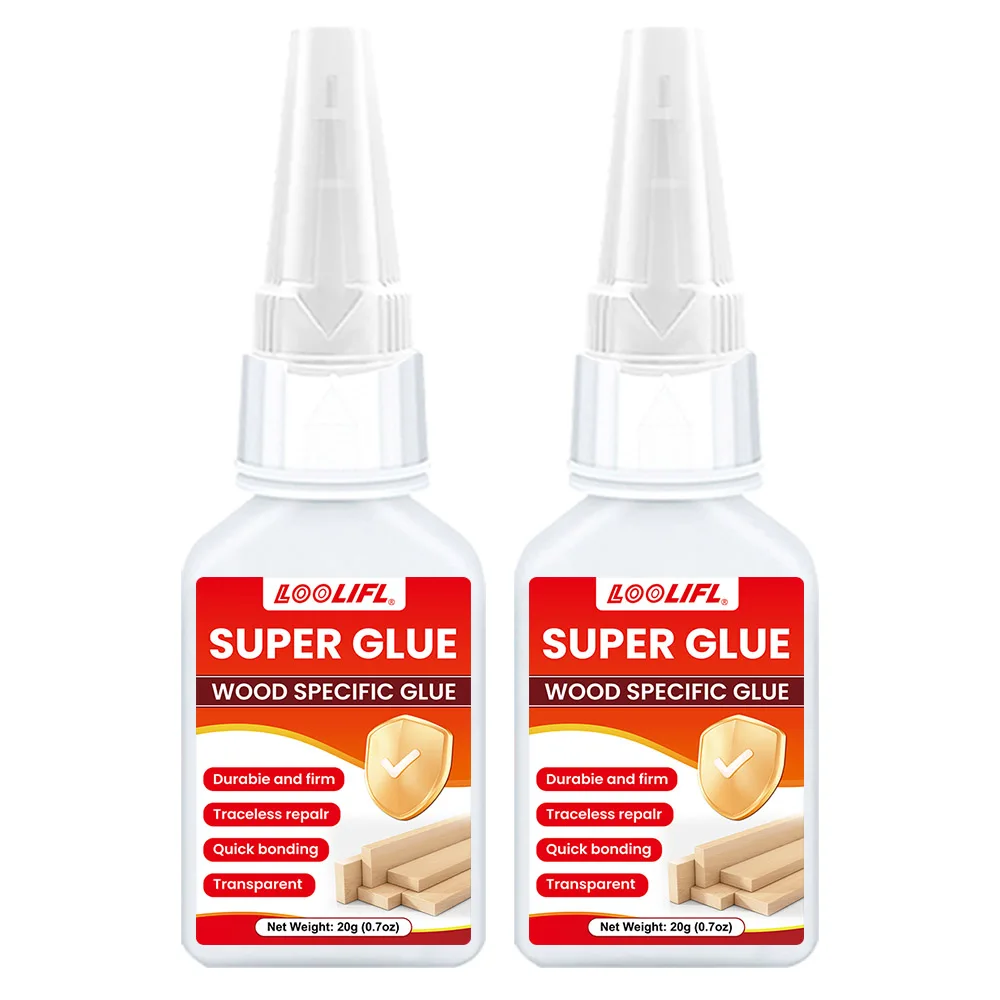 20g Fast Drying Wood Glue - Transparent and Residue Free, Suitable for Wooden Furniture and DIY Crafts, Ideal for Wood Repair