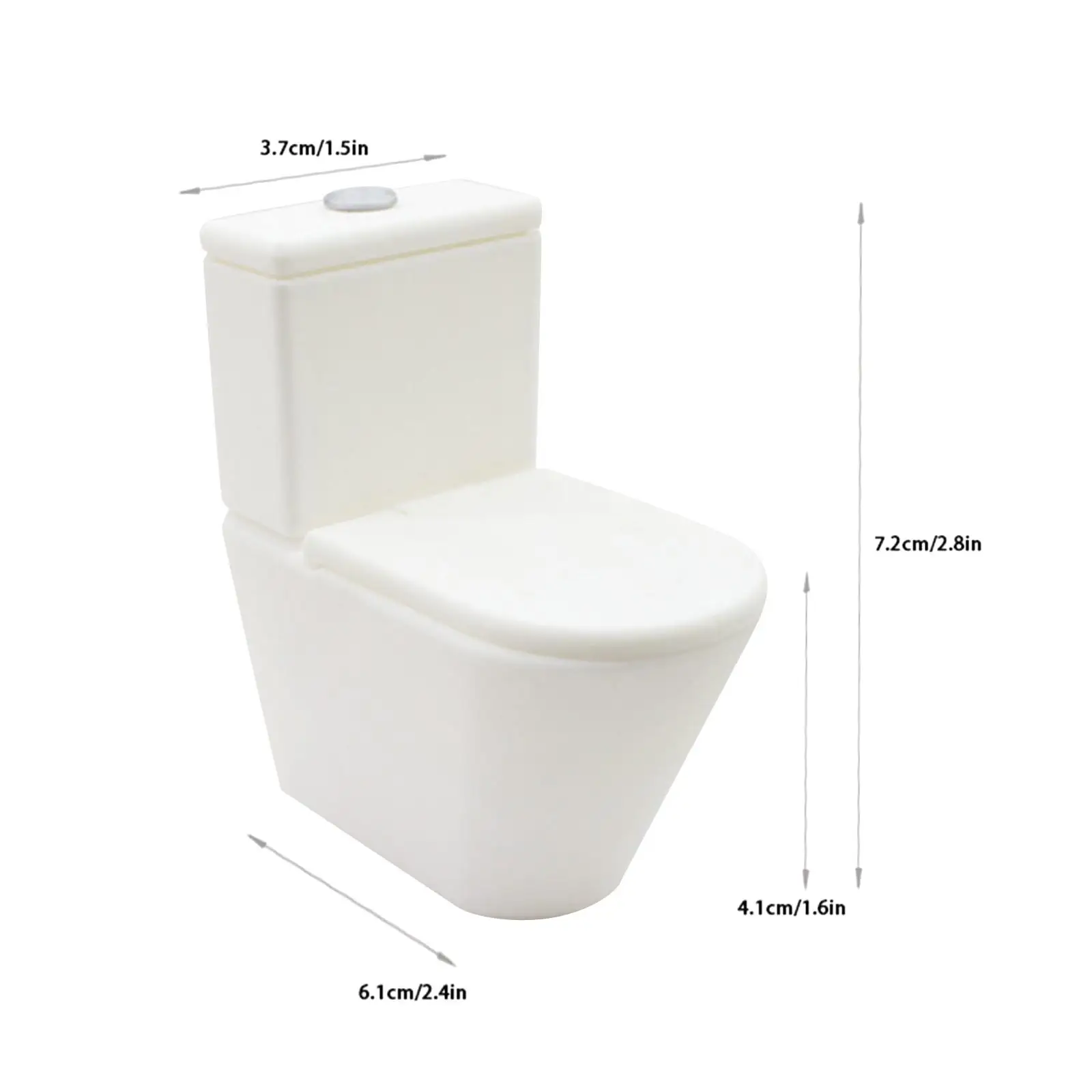 Poppenhuis Mini Toilet Badkamermeubilair 1/12 Poppenhuis Decoratie voor Ob11