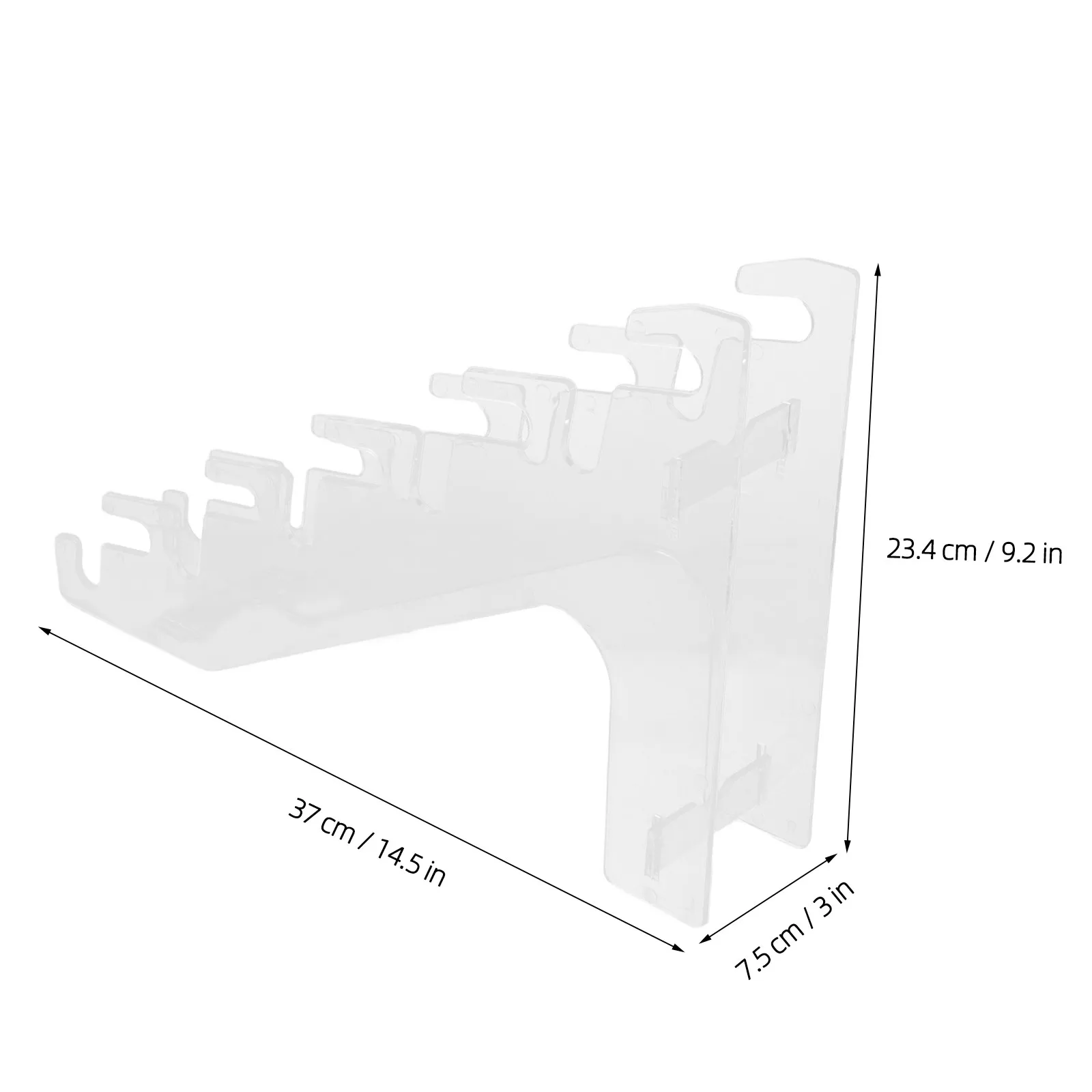 5 Slot Vinyl Record Storage Rack Clear Acrylic Cd Organizer Stand Desktop Disc Holder Vertical Album Display for Media