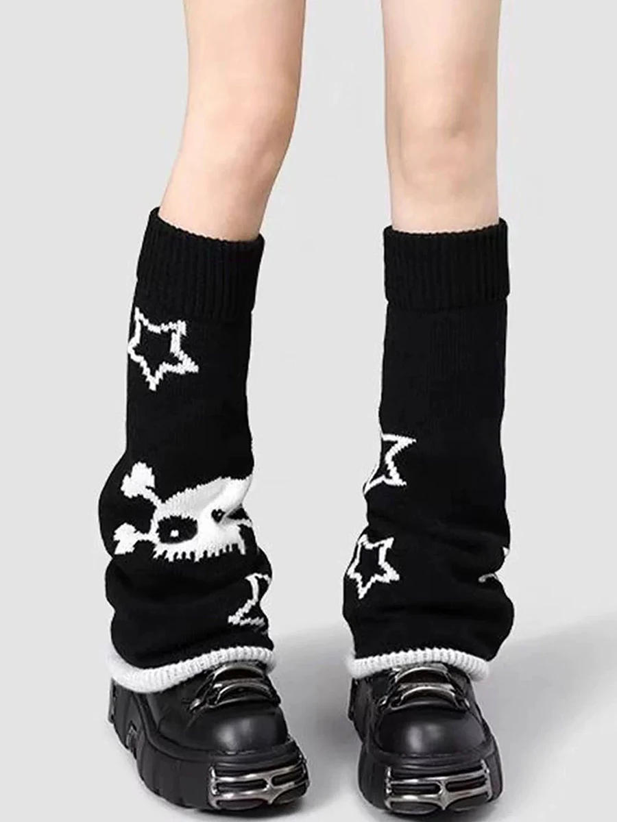 1 Pair Of Autumn And Winter Women's College Style Comfortable Soft Breathable slimming And Fashionable Reversible Leg Covers