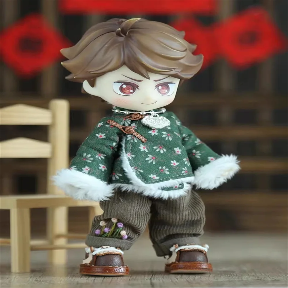 الحلزون Ob11 الملابس عموم زر الأزهار سترة قطن معطف السراويل مجموعة نموذج الملحقات في الأوراق المالية #6