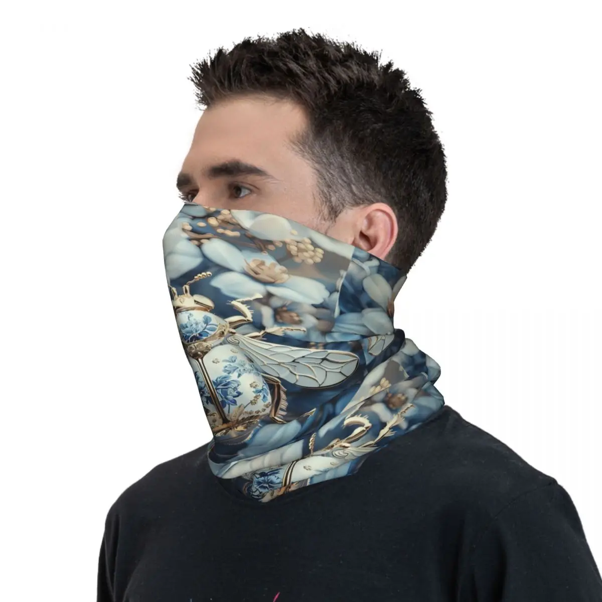 Beetle Scarf Neckerchief Neck Face Mask Polyester