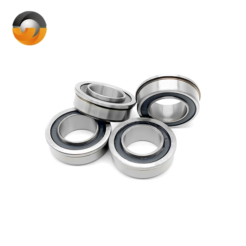 4Pcs F6003RS Bearing 20x35x11mm ABEC-7 Flange Ball Bearing F6003-2RS Garden Cart Wheel Bearing