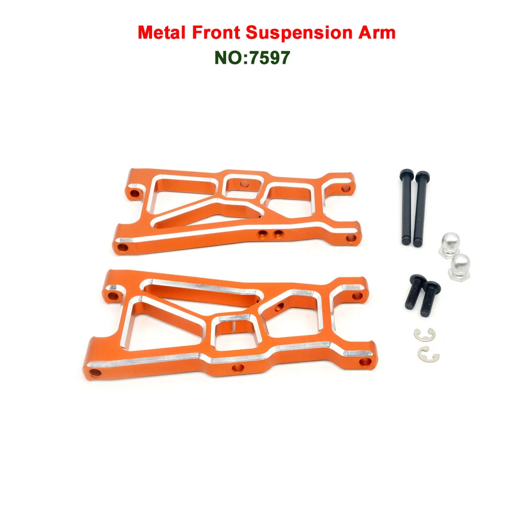 2Pcs/4Pcs Metal Front Rear Suspension Arm 7597 7598 For ZD Racing DBX10 10421-S 9101 9102 1/10 RC Car Upgrade Parts