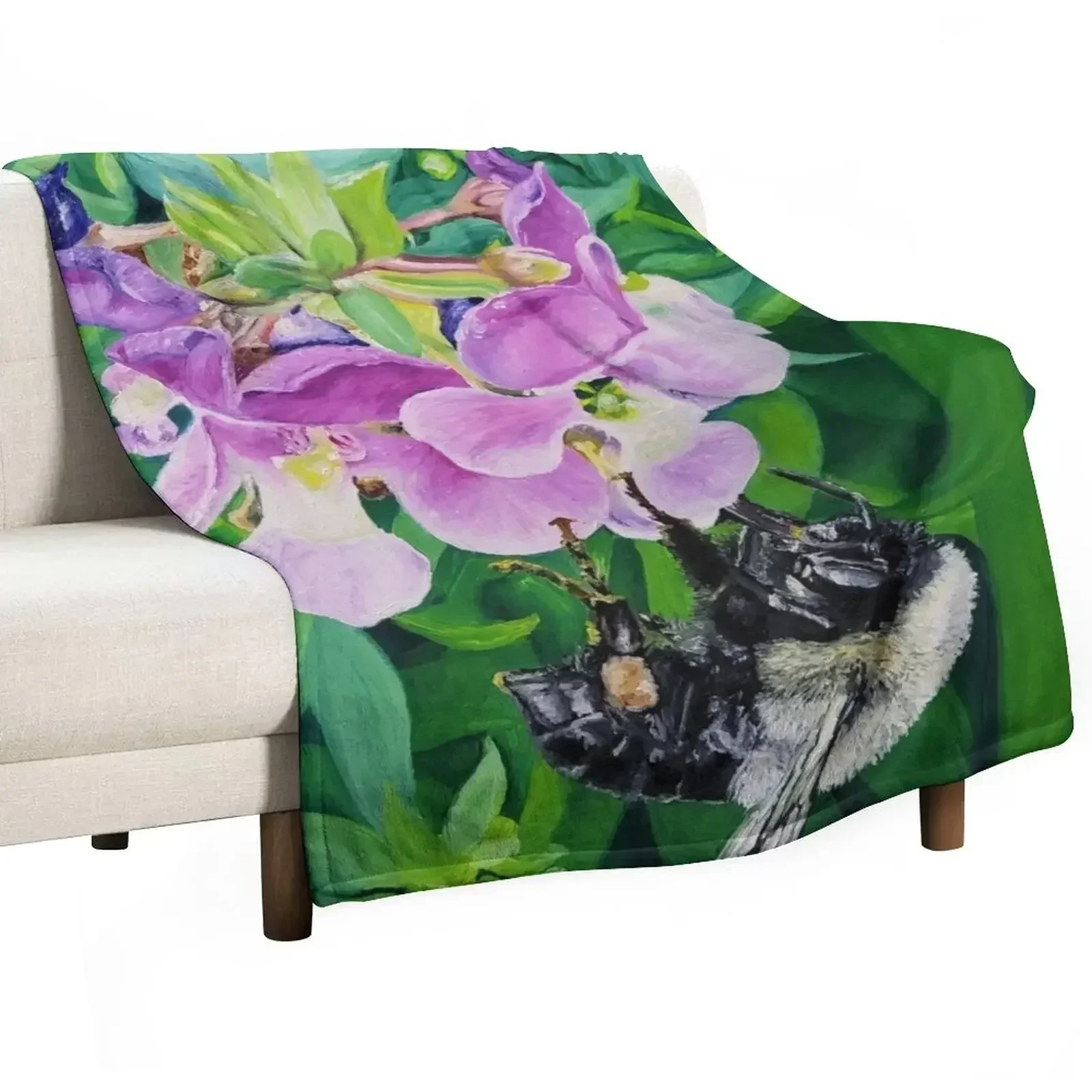 

Bee Blossom Throw Blanket Warm Blankets For Baby Blankets